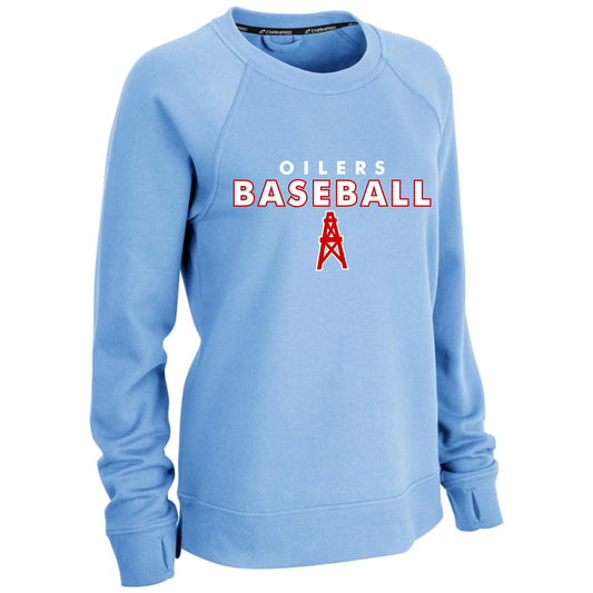 Oilers Baseball Women's Fleece Crew Sweater