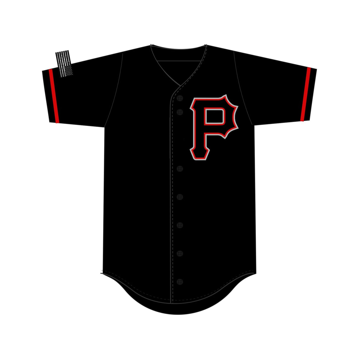 Pirates Baseball Black Jersey