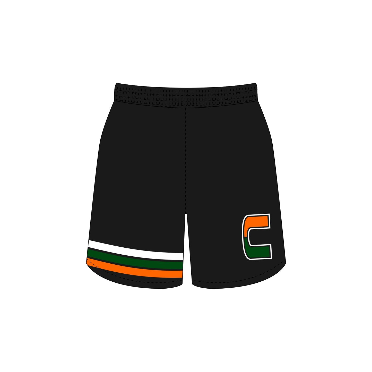 Canes Baseball Dri Fit Shorts - Black