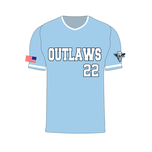 Outlaws Light Blue Jersey