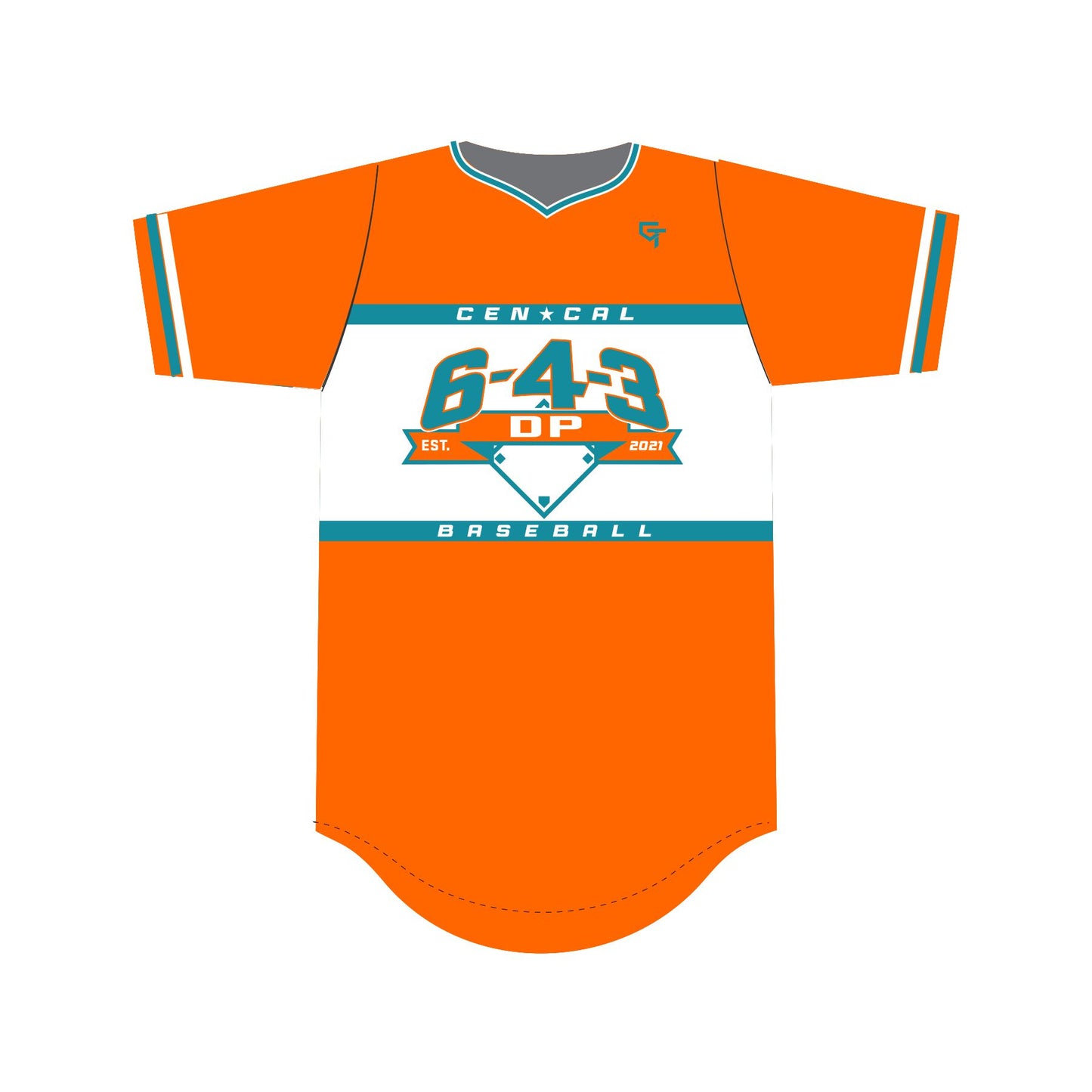 643 Baseball Orange Jersey