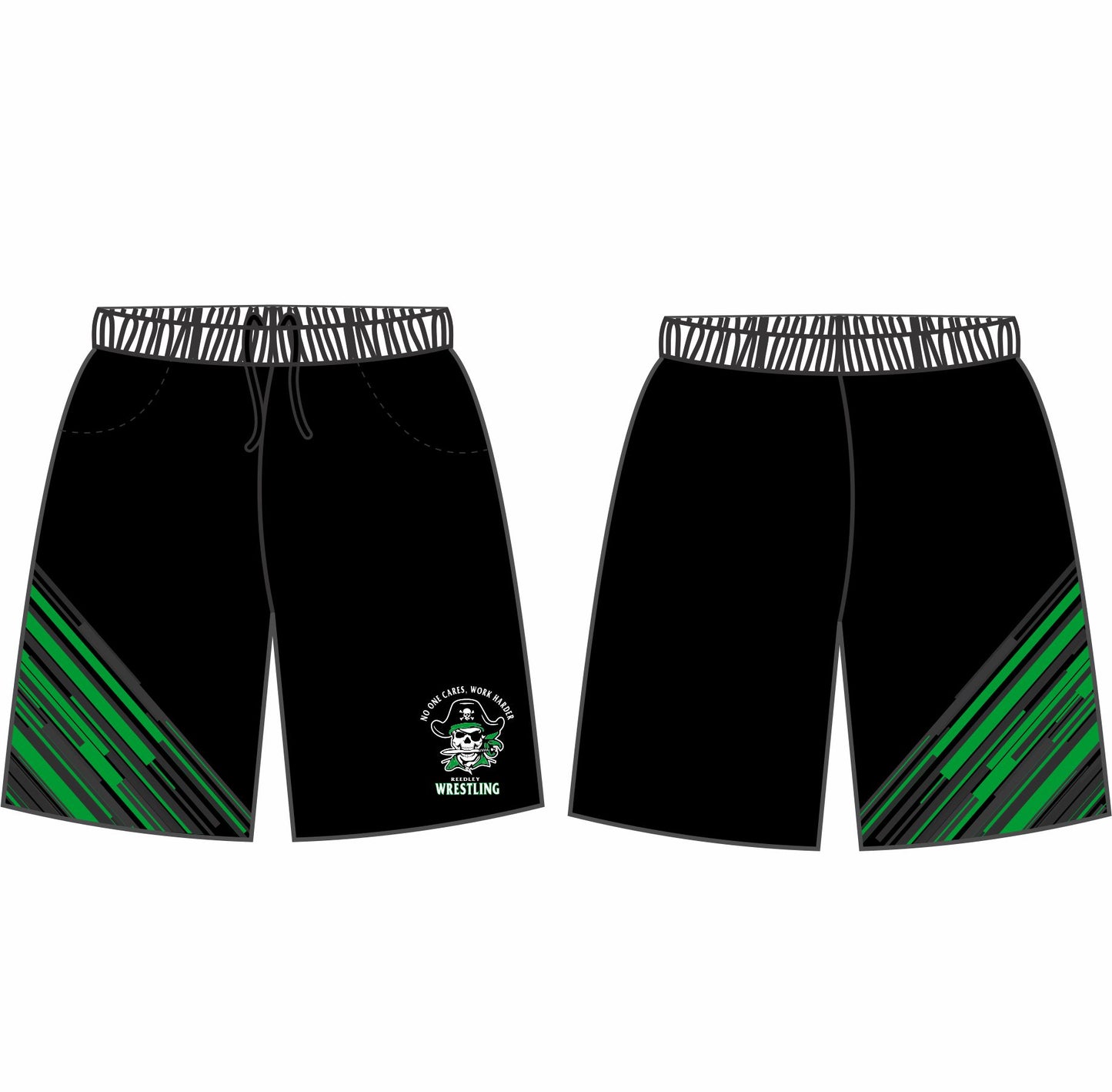 Reedley Wrestling Windbreaker Shorts - 01