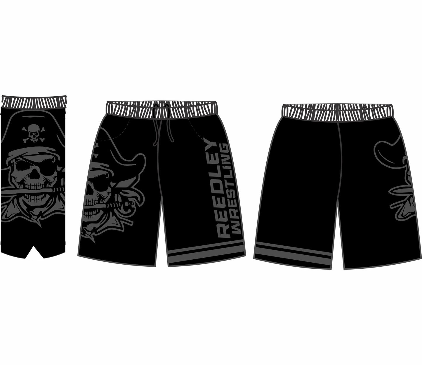 Reedley Wrestling Windbreaker Shorts - 02