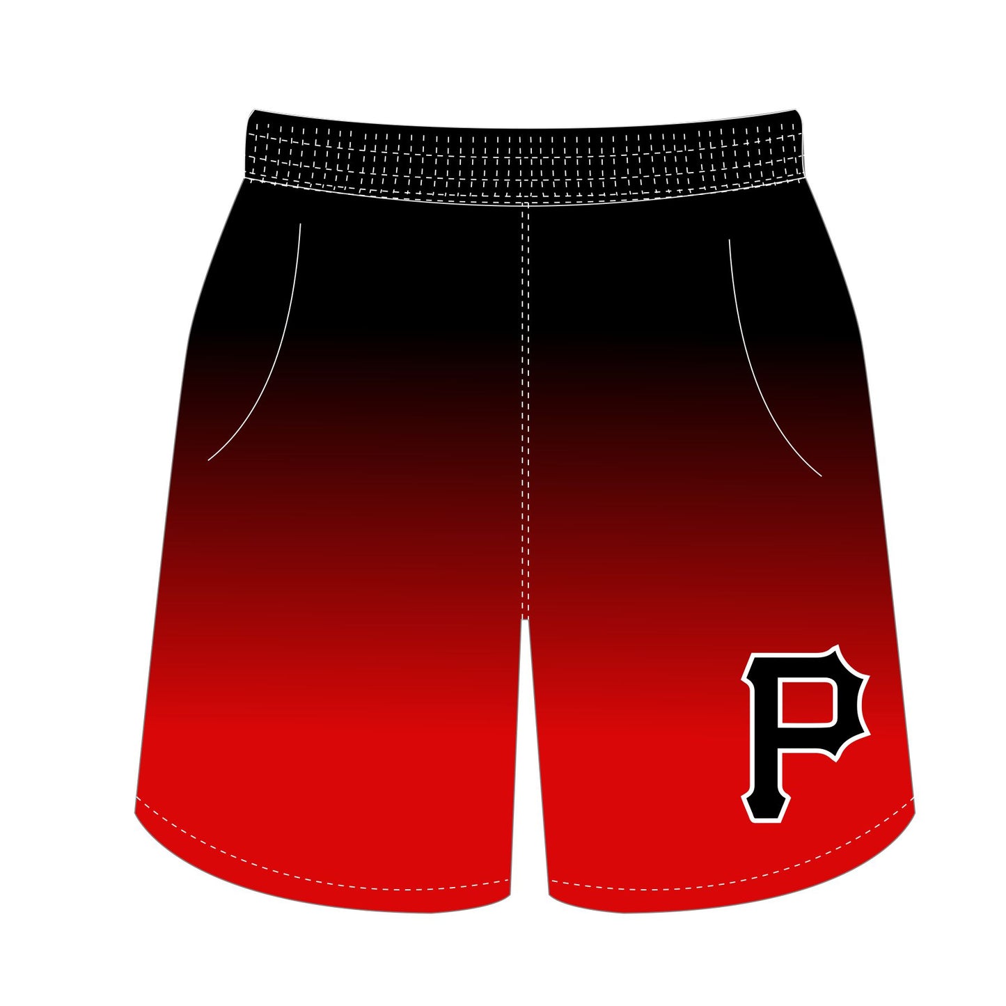 Pirates Baseball Dri Fit Shorts - Red